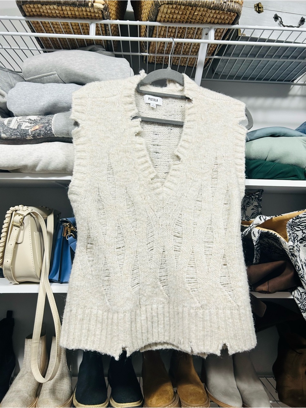 Women’s Pistola Distressed Sweater Vest